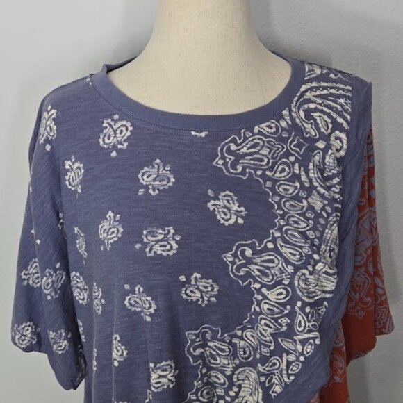 FREE PEOPLE WTF dusk to dawn tee top Sz XS - Picture 3 of 8